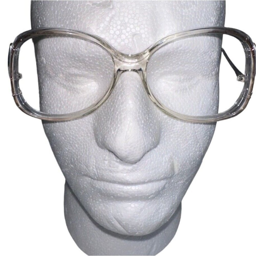 Vintage Womens Silver Dollar Eyeglass Frames Doris Clear NO Lenses 54 18 125